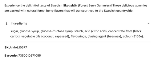 Forest Berry Gummies (Skogsbär)